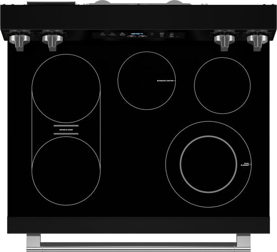Maytag 30 Inch 5.3 Cu. Ft. Electric Range with No Preheat Air Fry, Black - YMFES6030RB