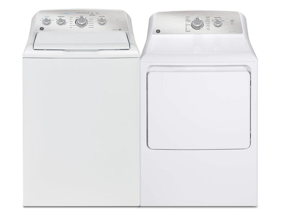 GE 4.9 Cu. Ft. High Efficiency Top Load Agitator Washer, White - GTW451BMRWS