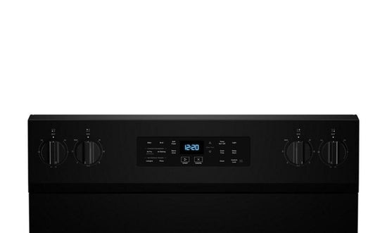 Whirlpool 5.3 Cu. Ft. Electric Range with No Preheat Air Fry, Black - YWFES5030RB