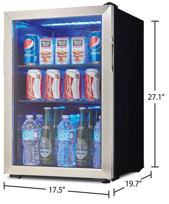 Danby 2.6 Cu. Ft. Single-Door Beverage Centre, Stainless Steel - DBC026A1BSSDB-RF