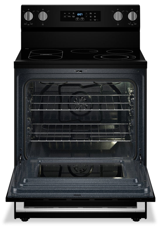 Maytag 30 Inch 5.3 Cu. Ft. Electric Range with No Preheat Air Fry, Black - YMFES6030RB
