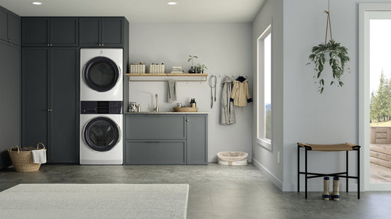 Electrolux 5.2/8.0 Cu. Ft. Front-Load Steam Laundry Tower - ELTE760CAW