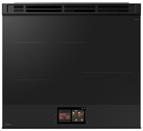 Samsung 30 Inch Slide-In Induction Range with True Convection - NSI6DG9900SRAC