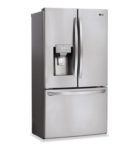 LG 36 Inch 28 Cu. Ft. French-Door Refrigerator, Stainless Steel - LRFS28XBS