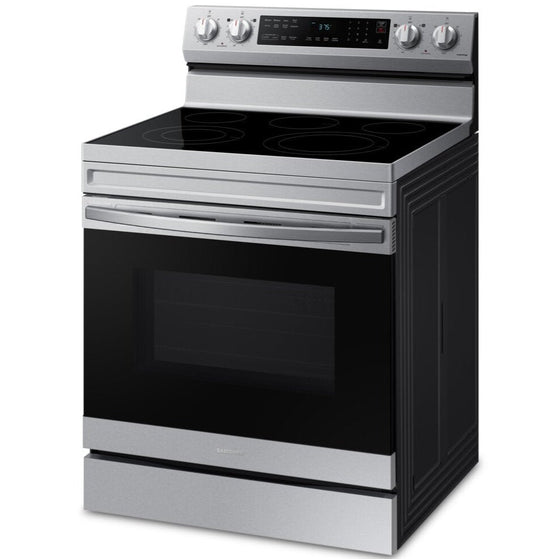 Samsung 30 Inch Freestanding Electric Range with Air Fry, Stainless Steel - NE63A6511SS/AC