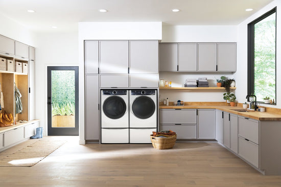 Electrolux 27 Inch Electric Steam Dryer with 8.0 cu. ft. Capacity, White - ELFE763CAW