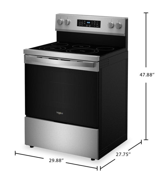 Whirlpool 5.3 Cu. Ft. Electric Range with No Preheat Air Fry - YWFES5030RZ