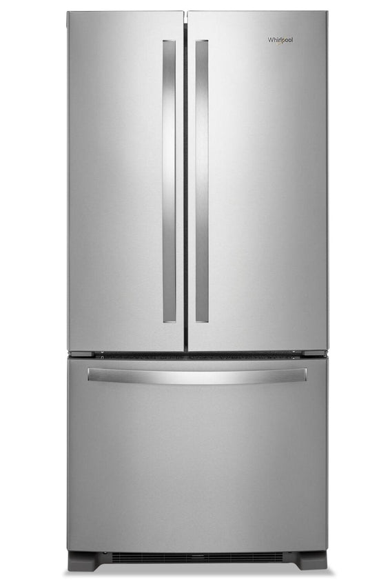 Whirlpool 33 Inch French Door Refrigerator with 22 Cu. Ft. Capacity, Stainless Steel - WRFF5333PZ