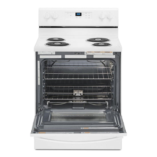 Whirlpool 30 Inch Freestanding Electric Range, White - YWFC150M0JW
