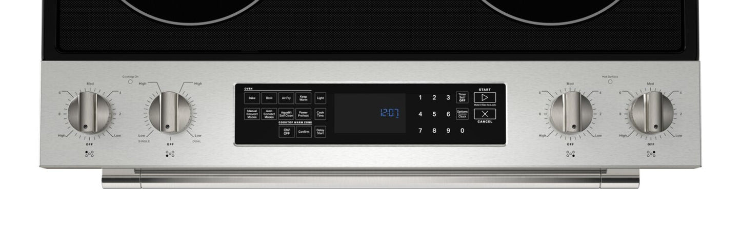 Maytag 6.4 Cu. Ft. Electric Range with Air Fry and AquaLift, Stainless Steel - YMES8800PZ