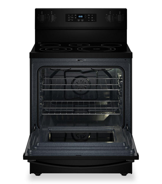 Whirlpool 5.3 Cu. Ft. Electric Range with No Preheat Air Fry, Black - YWFES5030RB