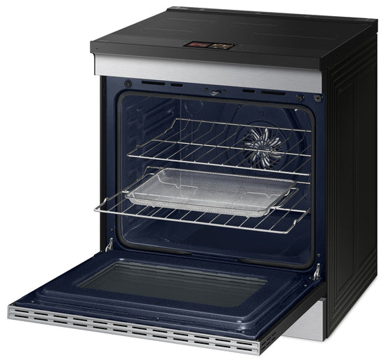 Samsung 30 Inch Slide-In Induction Range with True Convection - NSI6DG9900SRAC