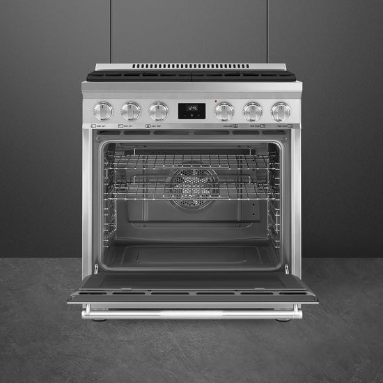 Smeg 30 Inch Freestanding Dual Fuel Range - SPR30UGMX