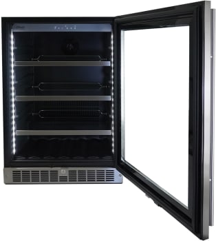 Danby Silhouette Beverage Center in Stainless Steel with Adjustable Shelving and Pro-Vection Cooling - SPRBC056D1SS-RF