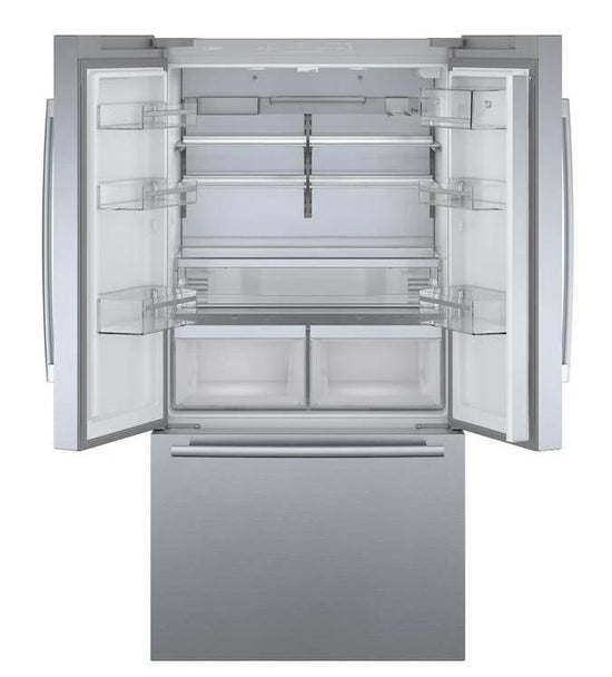 Bosch 36 Inch French-Door Refrigerator, Counter-Depth - B36CT80SNS