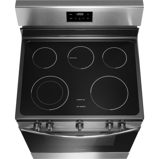 Frigidaire 30 Inch Electric Range with 5-Element Cooktop, Stainless Steel - FCRE305CBS