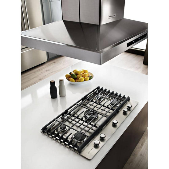 KitchenAid 36 Inch Island Canopy Convertible Range Hood, Stainless Steel - KVIB606DSS