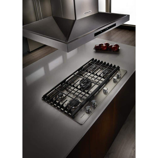 KitchenAid 36 Inch Island Canopy Convertible Range Hood, Stainless Steel - KVIB606DSS