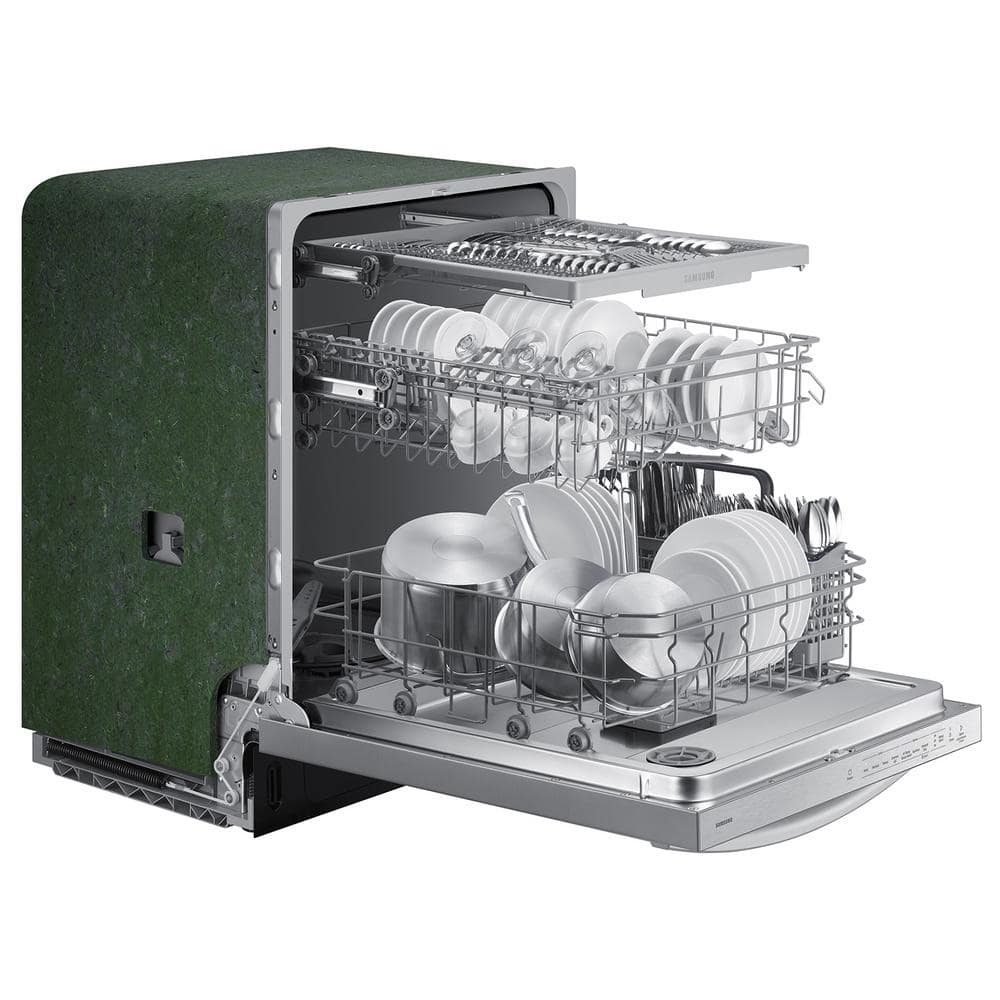 Samsung Fingerprint Resistant Dishwasher with 3rd Rack, Stainless Steel - DW80CG4051SR