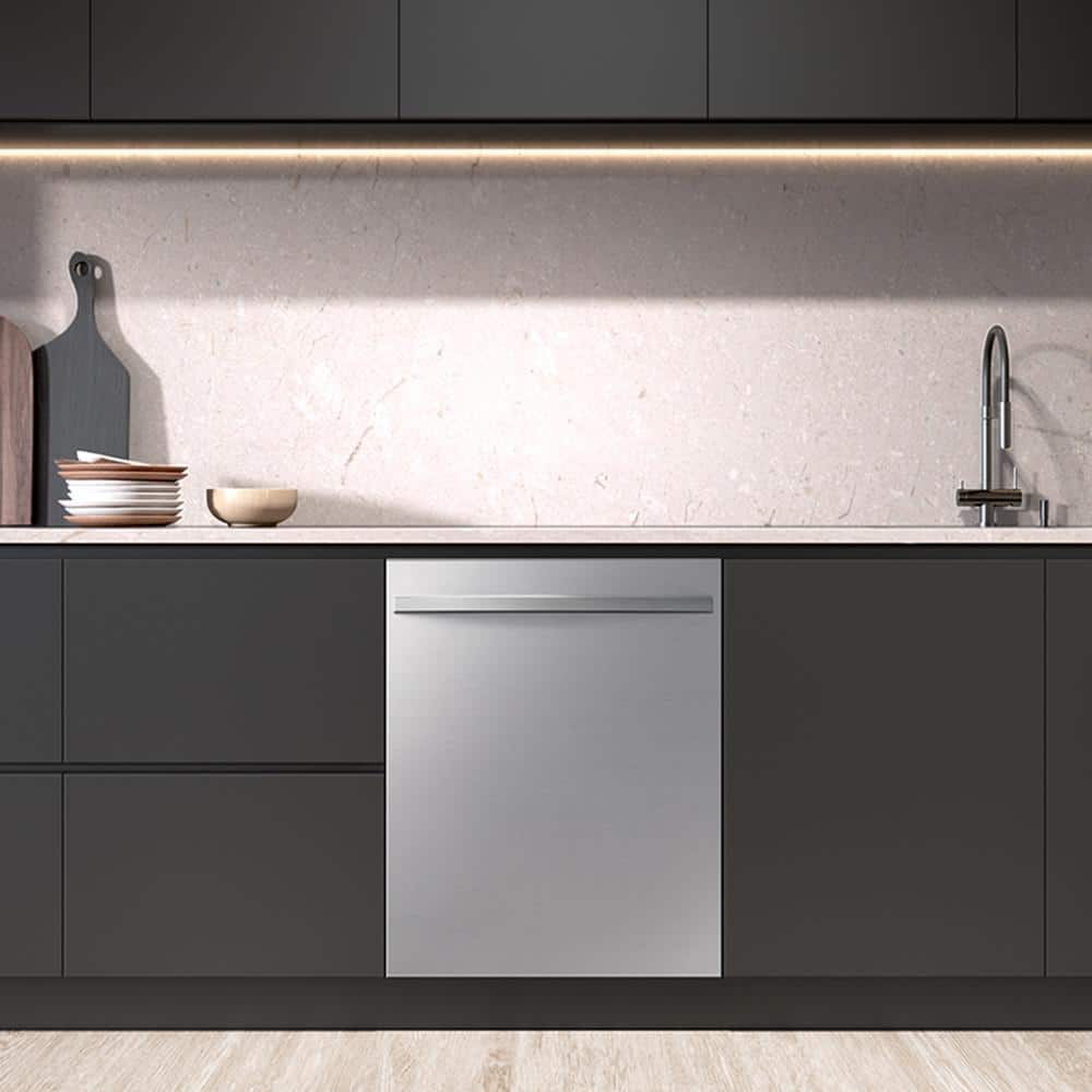 Samsung Fingerprint Resistant Dishwasher with 3rd Rack, Stainless Steel - DW80CG4051SR