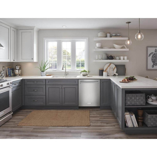 KitchenAid 24 Inch PrintShield Stainless Steel Top Control Dishwasher - KDTE204KPS