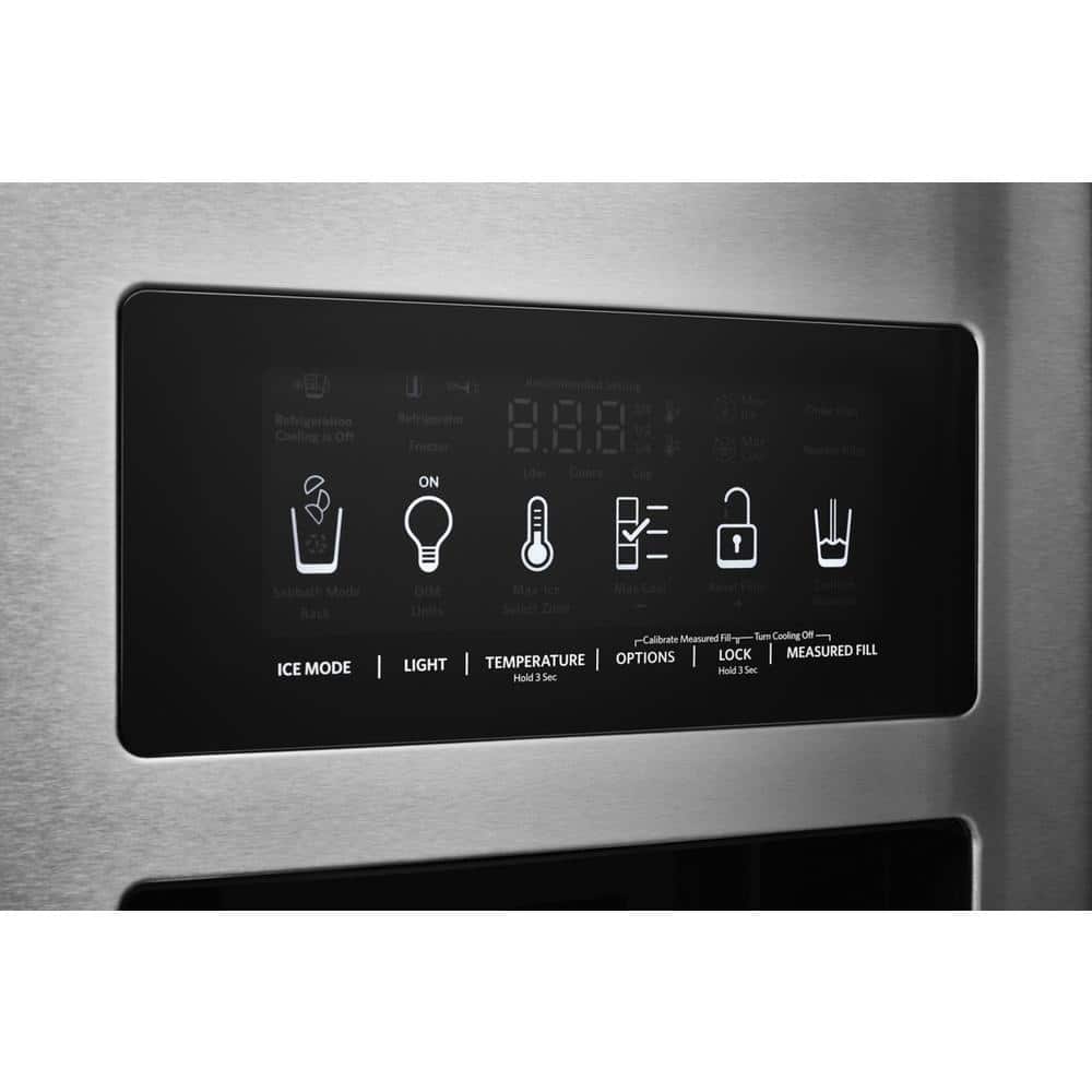 KitchenAid 36 in. Side-by-Side Refrigerator with PrintShield - KRSC703HPS