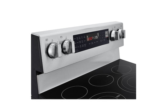 LG 30 Inch ProBake Convection Electric Range with Air Fry, 6.3 cu. ft. - LREN6325XE