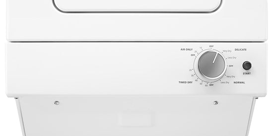 Whirlpool Stacked Washer and Dryer, 3.4 Cu. Ft. Electric Dryer - YWET4024HW