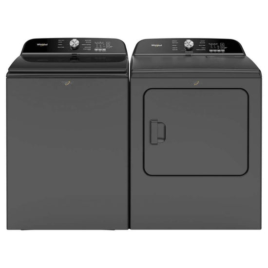 Whirlpool 7 Cu. Ft. Electric Dryer with Moisture Sensor and Steam, Volcano Black - YWED6150PB