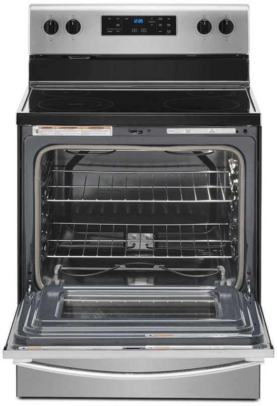 Whirlpool 30 Inch Freestanding Electric Range, Stainless Steel - WFE515S0JS