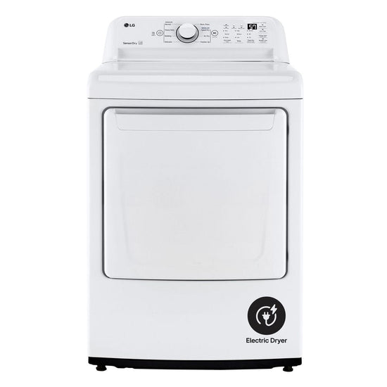 LG 7.3 Cu. Ft. Electric Dryer, White - DLE7000W