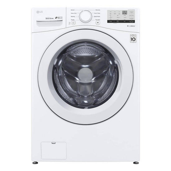 LG 4.5 Cu. Ft. Stackable Front Load Washer, White, Coldwash Technology - WM3400CW