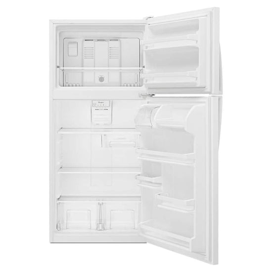 Whirlpool 30 Inch Top Freezer Refrigerator, 18.2 cu. ft., White - WRT318FZDW