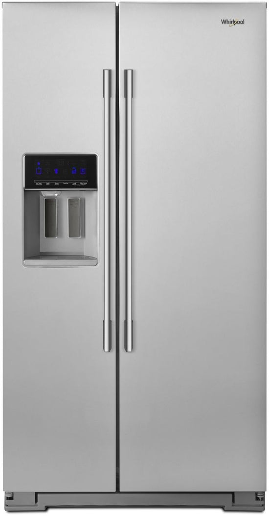 Whirlpool 36 Inch Counter Depth Side-by-Side Refrigerator, 20.59 Cu. Ft., Fingerprint Resistant Stainless Steel - WRSA71CIHZ