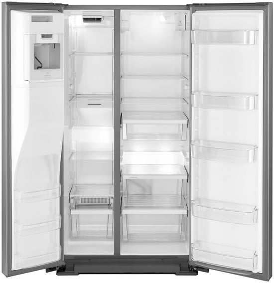 Whirlpool 36 Inch Counter Depth Side-by-Side Refrigerator, 20.59 Cu. Ft., Fingerprint Resistant Stainless Steel - WRSA71CIHZ