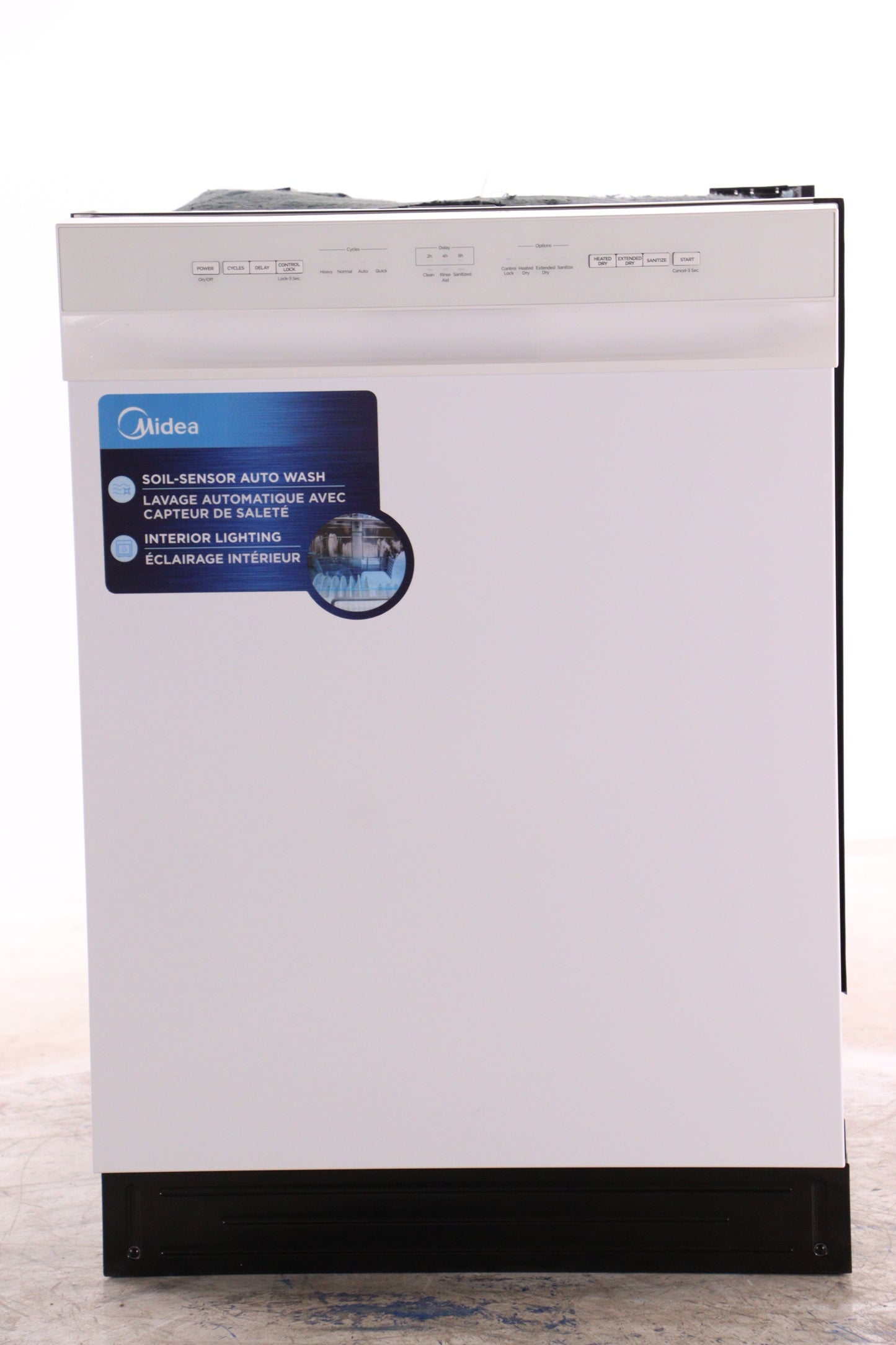 MIDEA 24 IN. BUILT-IN DISHWASHER WITH HYBRID STAINLESS STEEL TUB - MDF24P1BWW