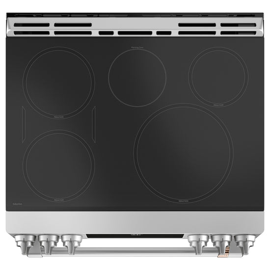 Café 30 Inch Slide-In Smart Induction Range with True Convection & Air Fry, Stainless Steel - CCHS900P2MS1