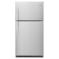 Whirlpool 33 Inch Top Freezer Refrigerator with 21.3 cu. ft. Capacity, Stainless Steel - WRT541SZDM