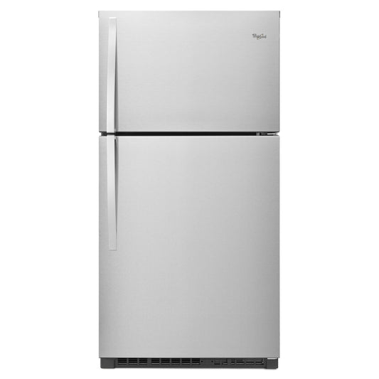 Whirlpool 33 Inch Top Freezer Refrigerator, Stainless Steel - WRT541SZDM