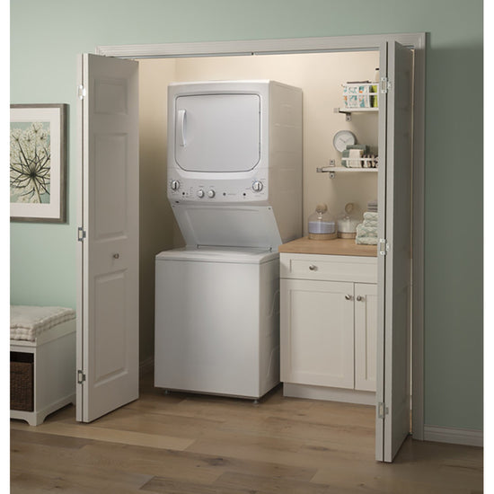 GE 27 Inch Electric Laundry Centre, White - GUV27ESMWWW