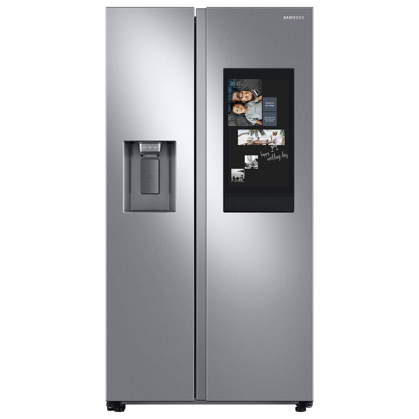 SAMSUNG 36 IN. 21.5 CU.FT. STAINLESS STEEL COUNTER DEPTH REFRIGERATOR WITH FAMILY HUB - RS22T5561SR/AC