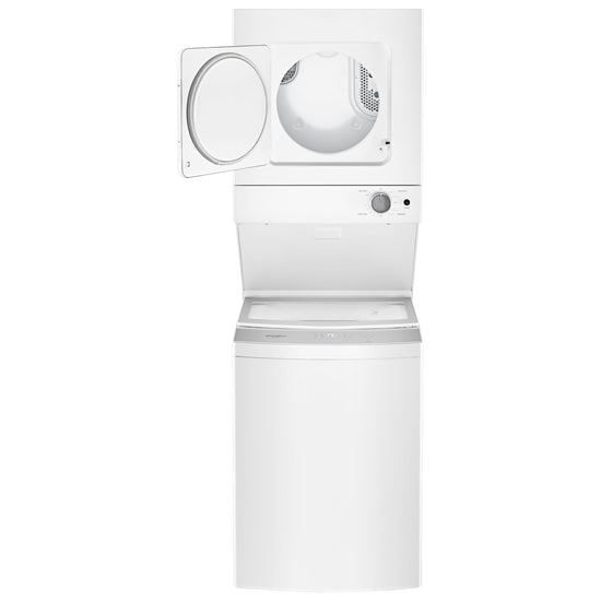 Whirlpool Stacked Washer and Dryer, 3.4 Cu. Ft. Electric Dryer - YWET4024HW
