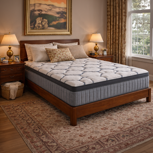 Bed-In-Box Mattress: King 14” Euro Plush – Eco-Luxury Redefined - K-657M