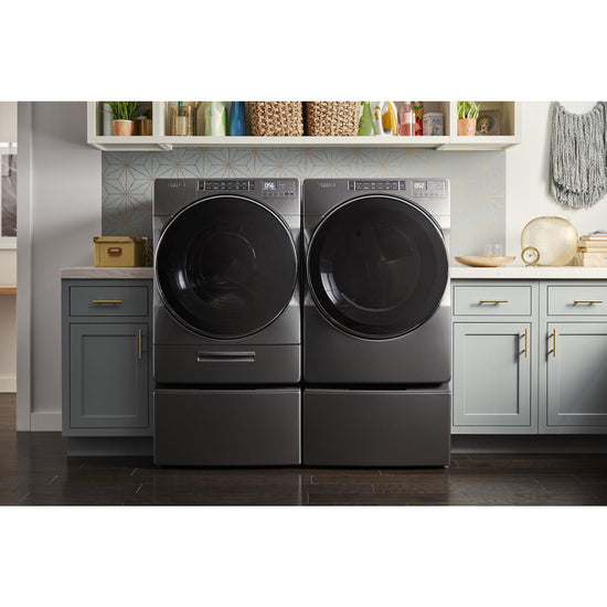 Whirlpool 7.4 Cu. Ft. Electric Steam Dryer, Chrome Shadow - YWED8620HC