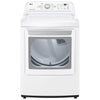 LG 7.3 Cu. Ft. Vented Electric Dryer, White - DLE7150W