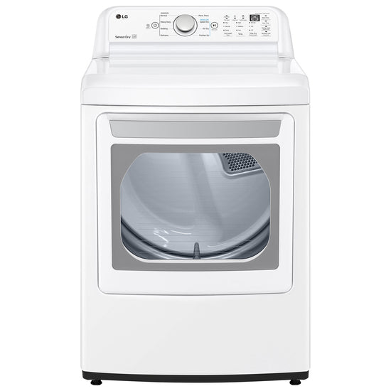 LG 7.3 Cu. Ft. Vented Electric Dryer, White - DLE7150W