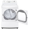 LG 7.3 Cu. Ft. Vented Electric Dryer, White - DLE7150W