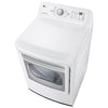 LG 7.3 Cu. Ft. Vented Electric Dryer, White - DLE7150W