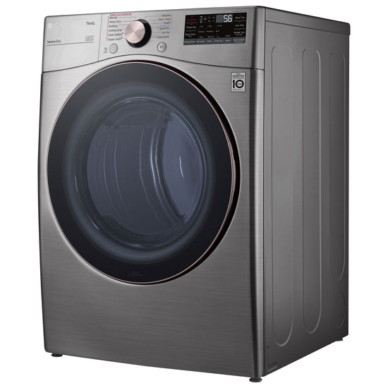 LG 7.4 Cu. Ft. Electric Steam Dryer, Graphite Steel - DLEX3850V