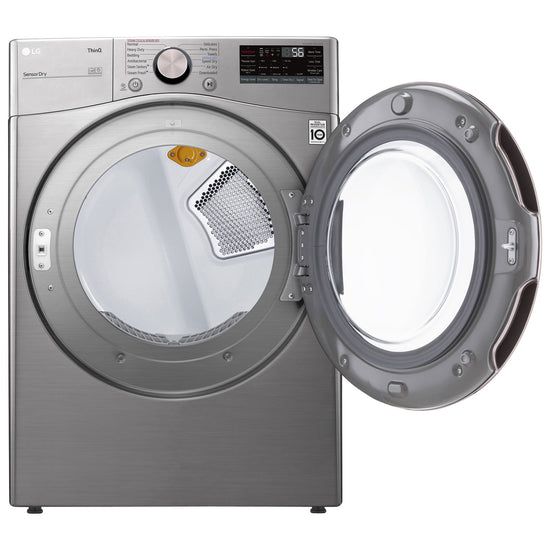 LG 7.4 Cu. Ft. Electric Steam Dryer, Graphite Steel - DLEX3850V